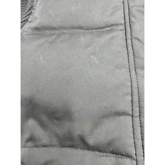 Gap '09 Women's Size XS Black Puffer Jacket with Ribbed Knit Sleeves - Picture 6 of 12